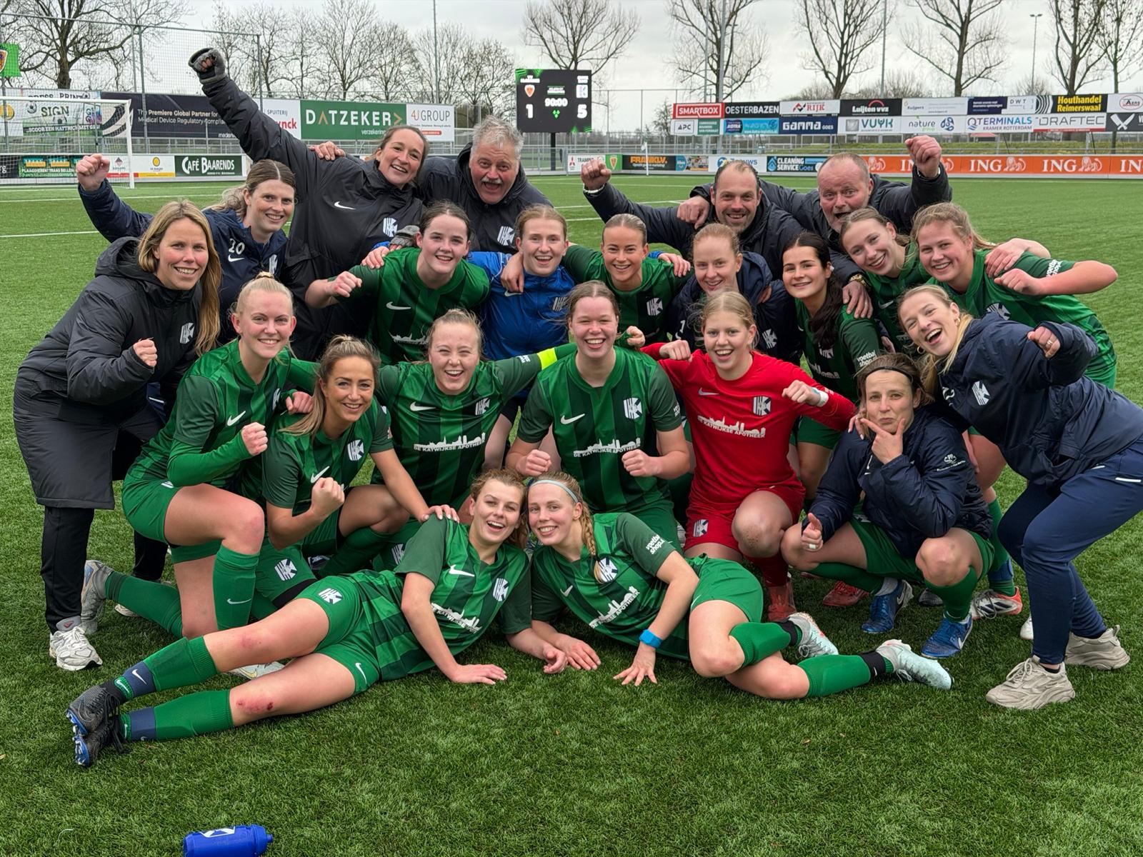 Vrouwen 1 wint bij Kloetinge